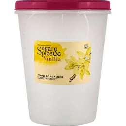 Buraladigan qopqoqlik oziq-ovqat bankasi 1 l Sugar&Spice Vanilla brusnika