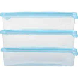 Muzlatgich uchun idishlar to'plami, oziq-ovqat saqlash idishlari, Sugar&Spice 3x0,9l ko'k