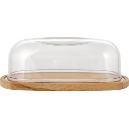 Shaffof qopqoqli oziq-ovqat konteyneri Sugar&Spice Rosemary yog'och