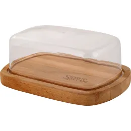 Sariyog' idishi qopqoq bilan 180x95x65 mm, Sugar&Spice Rosemary yog'och