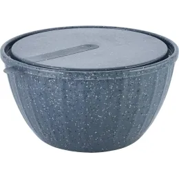 Qopqoqli salat idishi Sugar&Spice STONE 1,7 l qora tosh