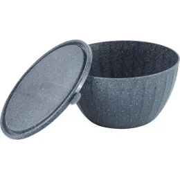Qopqoqli salat idishi Sugar&Spice STONE 1,7 l qora tosh