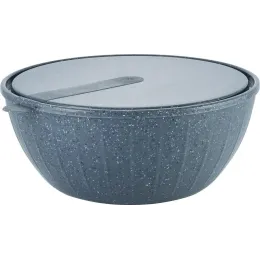 Qopqoqli salat idishi Sugar&Spice STONE 5 l qora tosh