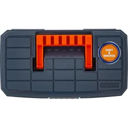 Бокс для хранения BLOCKER Techniker 9" серо-свинцовый/оранжевый