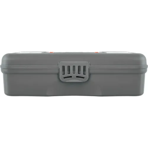 Bo'limlari bo'lgan kichik narsalarni saqlash uchun quti BLOCKER HOBBY BOX 12" qo'rg'oshin kulrang/to'q sariq