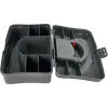 Bo'limlari bo'lgan kichik narsalarni saqlash uchun quti BLOCKER HOBBY BOX 12" qo'rg'oshin kulrang/to'q sariq