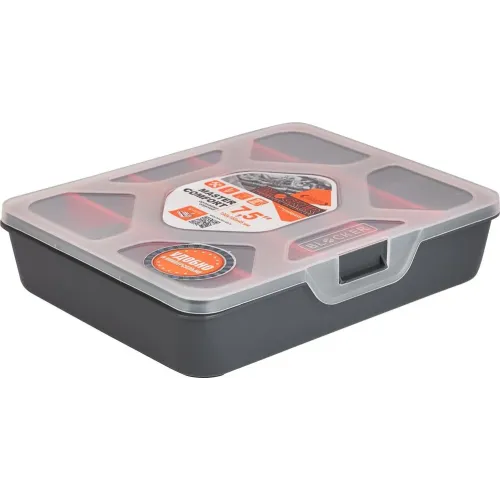 Kichik narsalar uchun organizator BLOCKER Master 7,5" qo'rg'oshin kulrang
