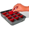 Kichik narsalar uchun organizator BLOCKER Master 7,5" qo'rg'oshin kulrang