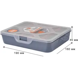 Kichik narsalar uchun organizator BLOCKER Master 7,5" qo'rg'oshin kulrang