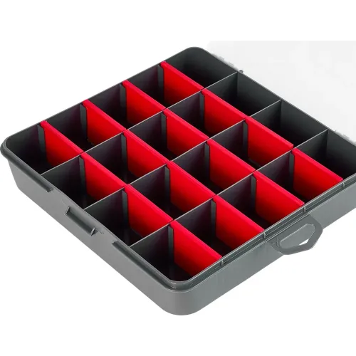 Kichik narsalar uchun organizator BLOCKER Master 8" qo'rg'oshin kulrang