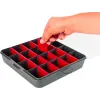 Kichik narsalar uchun organizator BLOCKER Master 8" qo'rg'oshin kulrang