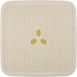 Корзина для хранения вещей со съемной крышкой 21л Keeplex Rattan белое облако