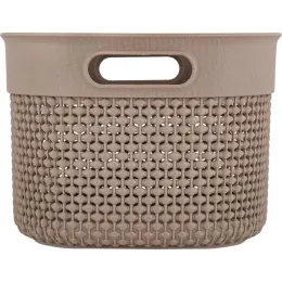 Корзина для хранения вещей 3л Plast Team OSLO шоколадный мокко