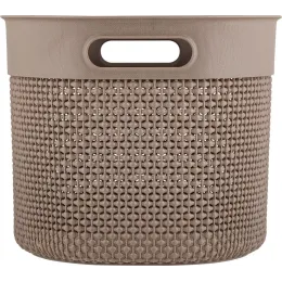 Корзина для хранения вещей 6л Plast Team OSLO шоколадный мокко