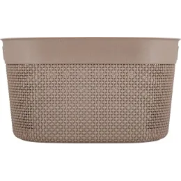 Корзина для хранения вещей 6л Plast Team OSLO шоколадный мокко