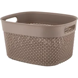 Корзина для хранения вещей 6л Plast Team OSLO шоколадный мокко