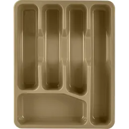 Лоток для столовых приборов Plast Team 5 секций шоколадный мокко