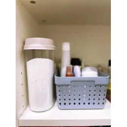 Контейнер для порошка с крышкой-дозатором 1,6л, Spin&Clean Vogue бежевый