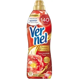 Kiyimlar uchun konditsioner konsentrat 34 ta yuvish uchun Vernel Chuvstvennaya roza 0,87 l