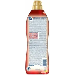 Кондиционер и ополаскиватель для белья на 34 стирок Vernel "Чувственная роза", 0,87 л