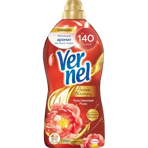 Kiyimlar uchun konditsioner konsentrat 69 ta yuvish uchun Vernel Chuvstvennaya roza 1,74 л