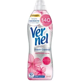 Kiyimlar uchun konditsioner konsentrat 34 ta yuvish uchun Vernel Fresh kontrol cvetochniy zaryad 0,87 l