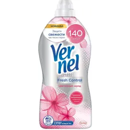 Kiyimlar uchun konditsioner konsentrat 69 ta yuvish uchun Vernel Fresh kontrol cvetochniy zaryad 1,74 l