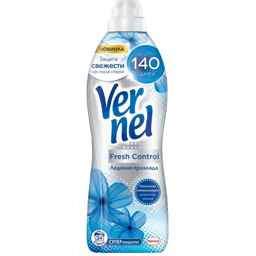Kiyimlar uchun konditsioner konsentrat 34 ta yuvish uchun Vernel Fresh kontrol ledyanaya proxlada 0,87 l