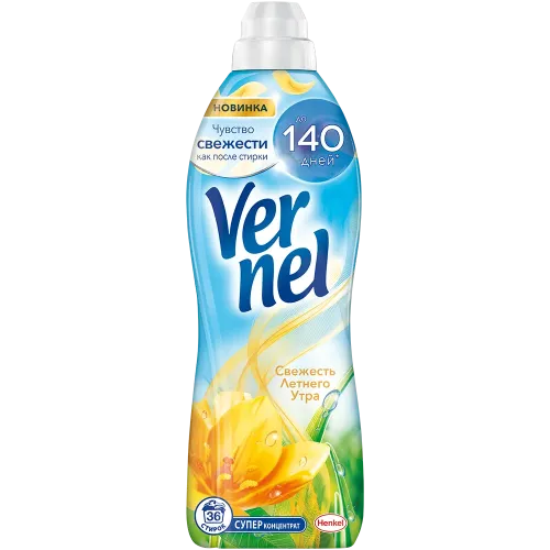Kiyimlar uchun konditsioner konsentrat 30ta yuvish uchun Vernel Svejest letnego utra 0,91l