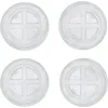 Kir yuvish mashinalari va muzlatgichlar uchun vibratsiyaga qarshi stendlar Vortex shaffof D=48mm 4 dona