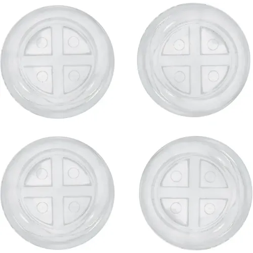 Kir yuvish mashinalari va muzlatgichlar uchun vibratsiyaga qarshi stendlar Vortex shaffof D=48mm 4 dona