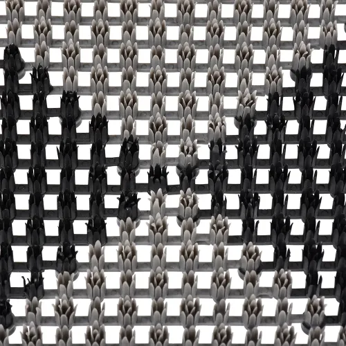 Ostona gilamchasi Vortex "O't" qora-kulrang