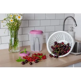 Plastik durshlag 2,5 l mahsulotni yuvish uchun Plast Team STOCKHOLM zig'ir