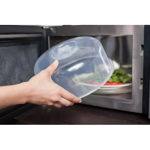 Mikroto'lqinli pech uchun qopqoq Plast Team HELSINKI 248mm shaffof