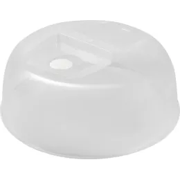 Mikroto'lqinli pech uchun qopqoq Plast Team bug' chiqarish klapanli 258mm shaffof