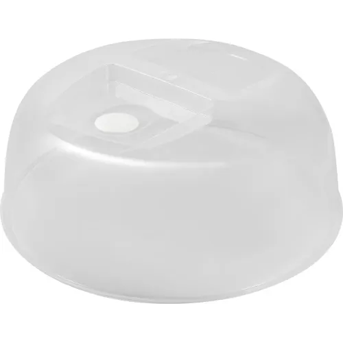 Mikroto'lqinli pech uchun qopqoq Plast Team bug' chiqarish klapanli 258mm shaffof