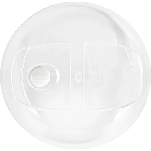 Mikroto'lqinli pech uchun qopqoq Plast Team bug' chiqarish klapanli 258mm shaffof