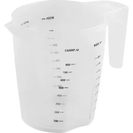 O'lchov idishi 1000 ml Plast Team STOCKHOLM shaffof