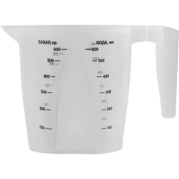 Кувшин мерный 600 мл Plast Team STOCKHOLM прозрачный