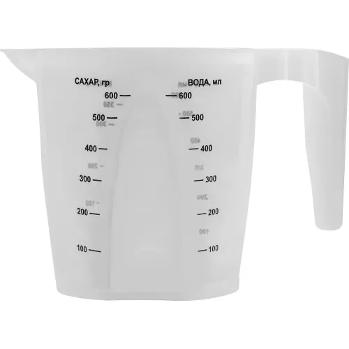 O'lchov idishi 600 ml Plast Team STOCKHOLM shaffof
