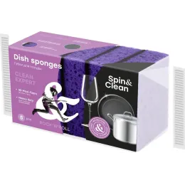 Губка для посуды с абразивом Spin&Clean Rock'n'Roll 5 шт.