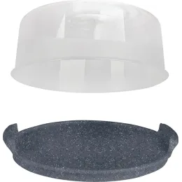 Крышка для СВЧ с поддоном Sugar&Spice STONE темный камень