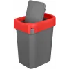 Контейнер для мусора, мусорное ведро 25 л, Econova Smart Bin красный