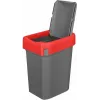 Контейнер для мусора, мусорное ведро 25 л, Econova Smart Bin красный
