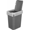 Контейнер для мусора, мусорное ведро 25 л, Econova Smart Bin серый