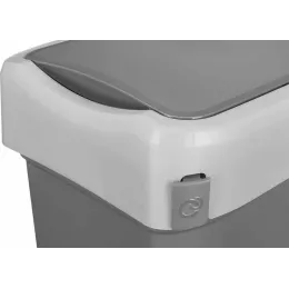 Контейнер для мусора, мусорное ведро 25 л, Econova Smart Bin серый