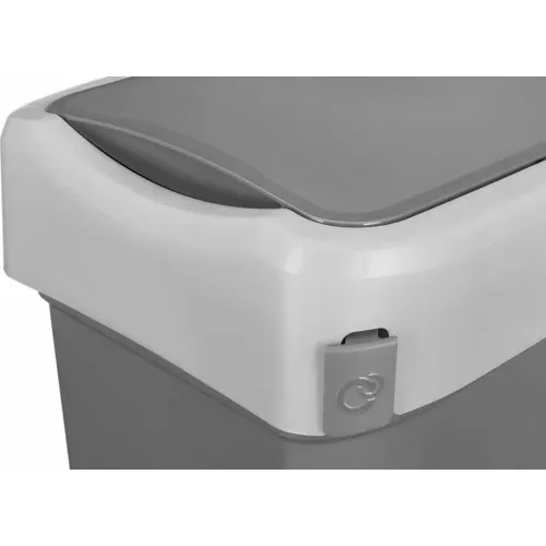 Контейнер для мусора, мусорное ведро 25 л, Econova Smart Bin серый