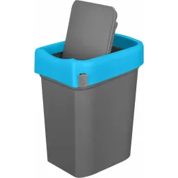 Контейнер для мусора, мусорное ведро 25 л, Econova Smart Bin синий