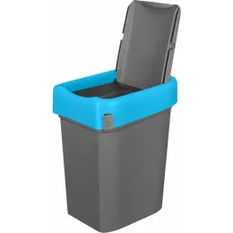 Контейнер для мусора, мусорное ведро 25 л, Econova Smart Bin синий
