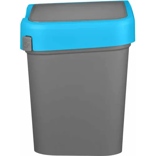 Контейнер для мусора, мусорное ведро 25 л, Econova Smart Bin синий